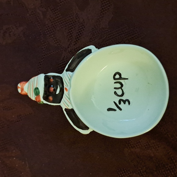 Vintage Glittering Goodies Ceramic Measuring Cups Gingerbread Men 4 pack - Picture 4 of 6